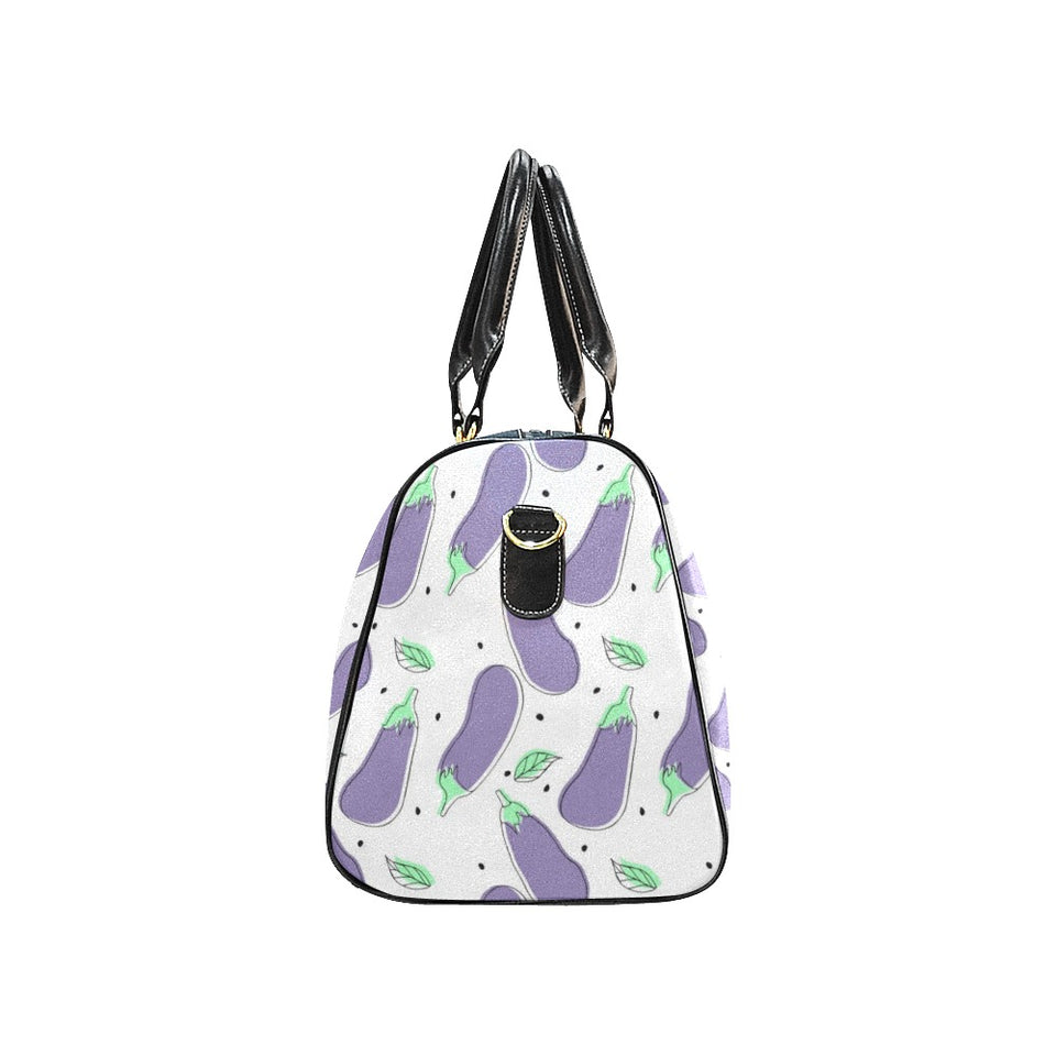 Eggplant Pattern Print Design 05 Travel Bag