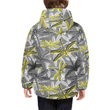 Hand drawn dragonfly pattern Kids' Boys' Girls' Padded Hooded Jacket