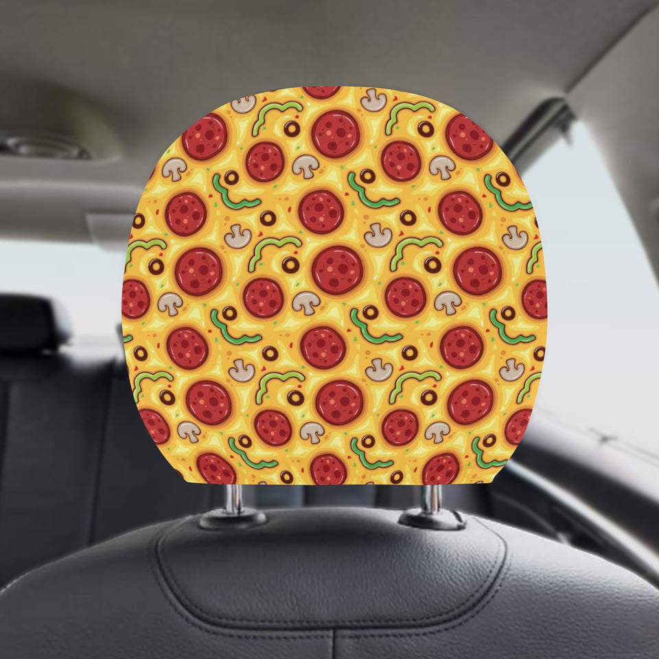 Pizza texture pattern Car Headrest Cover