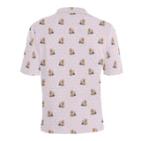 Yorkshire Terrier Pattern Print Design 02 Men's All Over Print Polo Shirt