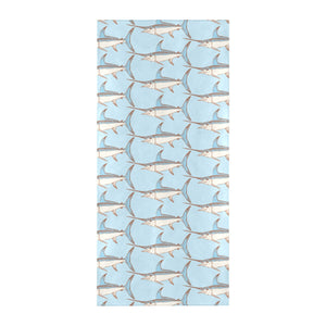 Swordfish Pattern Print Design 01 Beach Towel