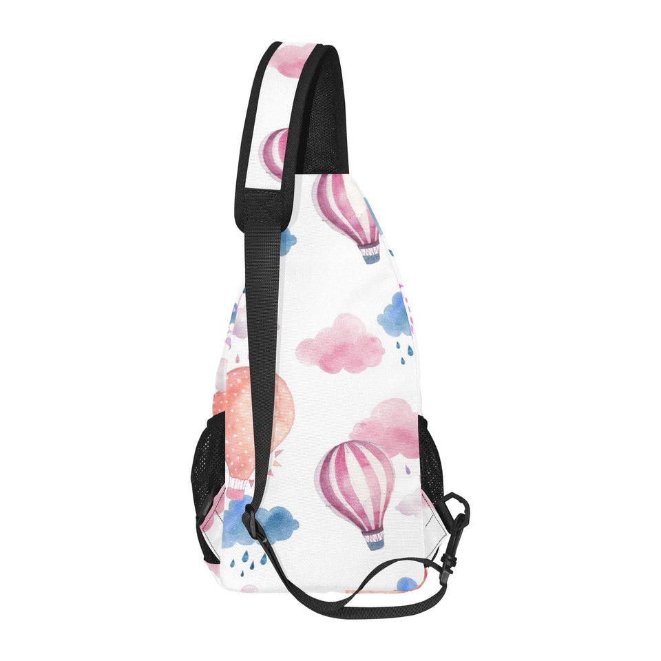 Watercolor air balloon cloud pattern All Over Print Chest Bag