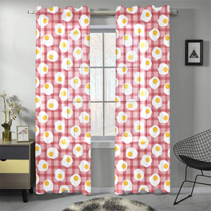 Fried Eggs Pattern Print Design 03 Gauze Curtain