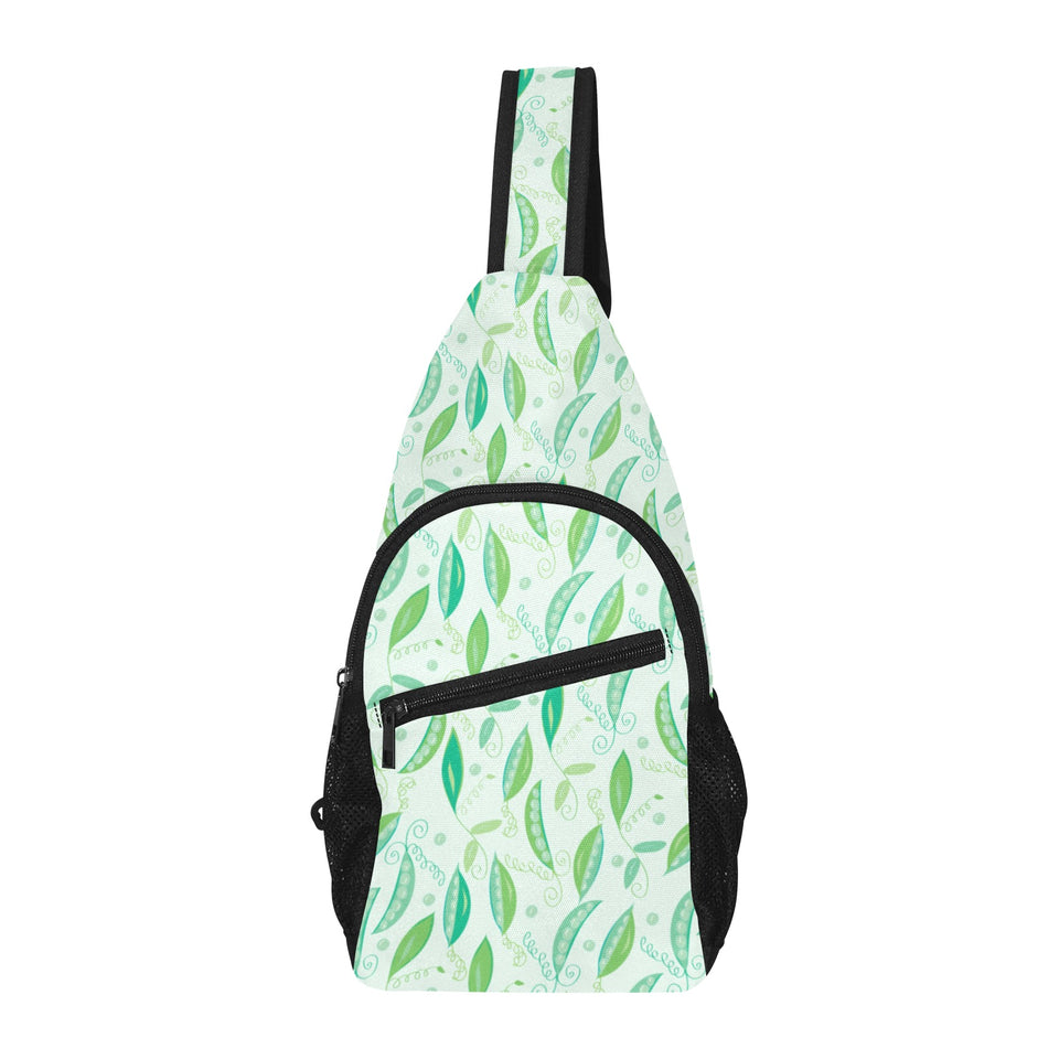 Green Peas Pattern Print Design 01 All Over Print Chest Bag