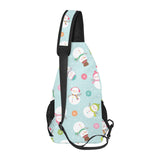 Cute snowman snowflake pattern All Over Print Chest Bag
