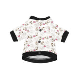 English Bulldog Pattern Print Design 01 All Over Print Pet Dog Round Neck Fuzzy Shirt