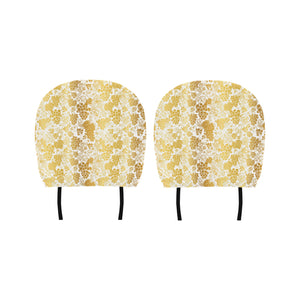 Gold grape pattern Car Headrest Cover