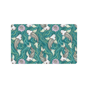Koi Fish Carp Fish lotus pattern Doormat