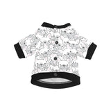 Cute french bulldog head pattern All Over Print Pet Dog Round Neck Fuzzy Shirt