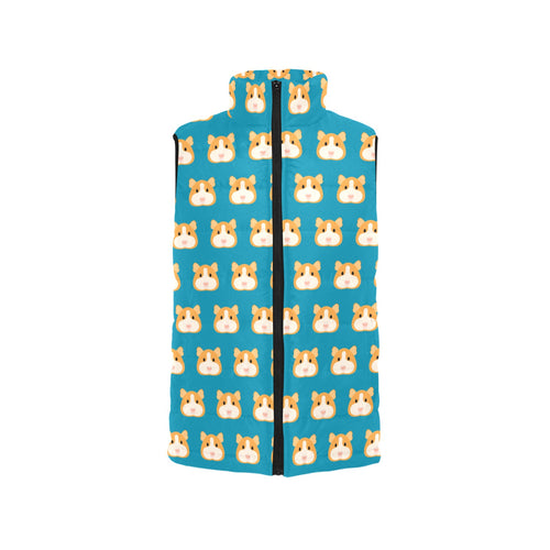 Guinea Pig Pattern Print Design 03 Women's Padded Vest