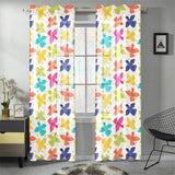 Pigeon Pattern Print Design 01 Gauze Curtain