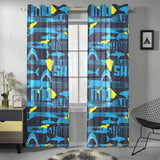 Shark dangerous Gauze Curtain