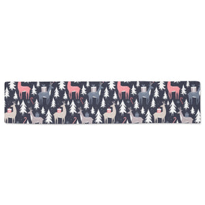 Deers Winter Christmas pattern Table Runner