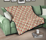 English Bulldog Pattern Print Design 05 Premium Quilt