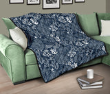 Coral Reef Pattern Print Design 05 Premium Quilt