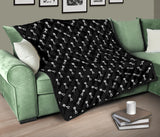 Engine Piston Black Theme Pattern Print Design 03 Premium Quilt
