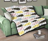 Whale Dot Pattern Premium Quilt