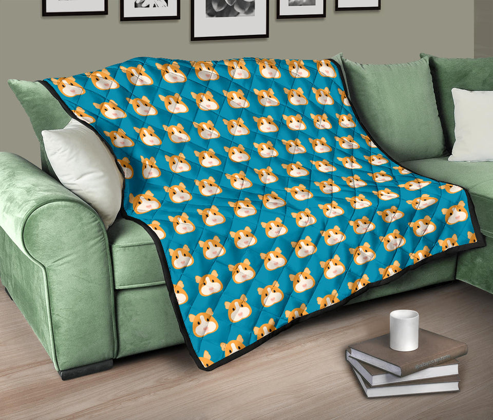 Guinea Pig Pattern Print Design 03 Premium Quilt