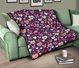 British Pattern Print Design 02 Premium Quilt
