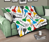 Darts Pattern Print Design 03 Premium Quilt