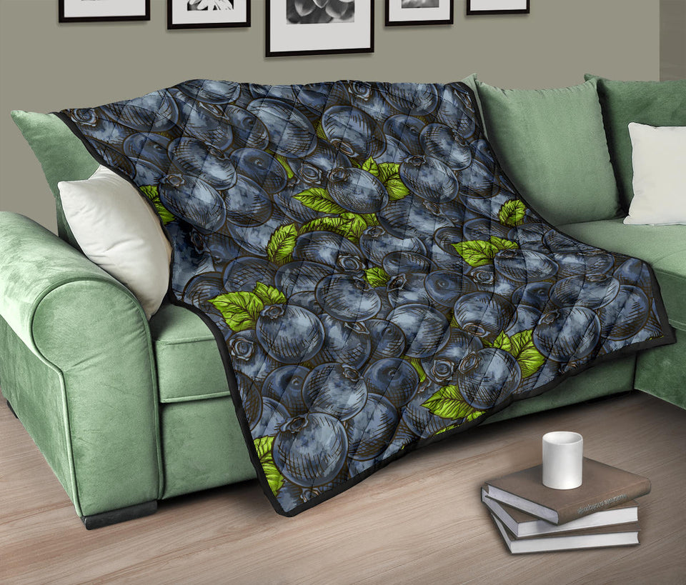 Blueberry Pattern Premium Quilt