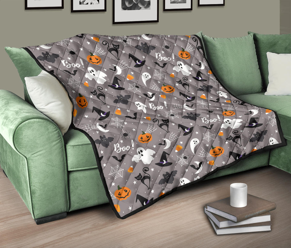 Halloween Design Pattern Premium Quilt