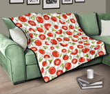 Tomato Pattern Premium Quilt