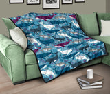 Whale Design Pattern Premium Quilt