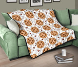 Chocolate Chip Cookie Pattern Premium Quilt