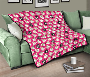 Guinea Pig Pattern Print Design 01 Premium Quilt
