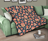 Christmas Gingerbread Cookie Pattern Premium Quilt