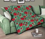 Tomato Design Pattern Premium Quilt