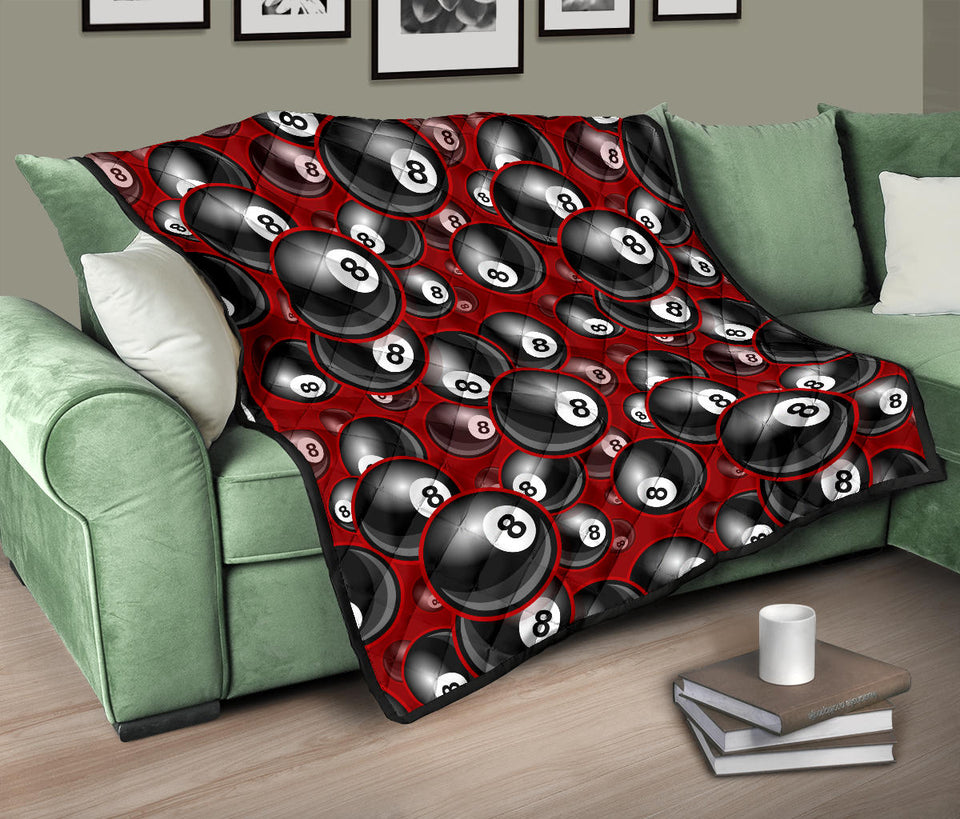 Billiard Ball Pattern Print Design 05 Premium Quilt