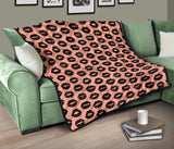 Lips Pattern Print Design 02 Premium Quilt