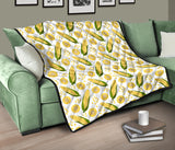 Corn Pattern Print Design 05 Premium Quilt