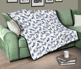 Pigeon Pattern Print Design 03 Premium Quilt