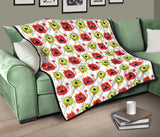 Alien Pattern Print Design 05 Premium Quilt