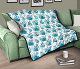 Coral Reef Pattern Print Design 04 Premium Quilt