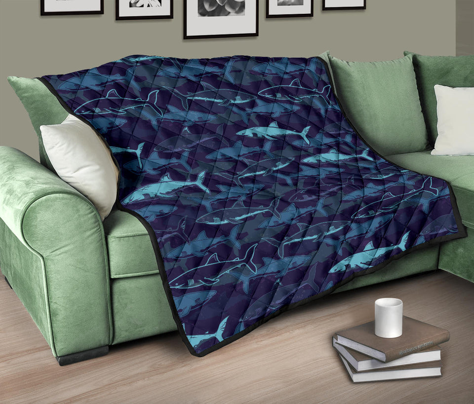 Shark Pattern Premium Quilt