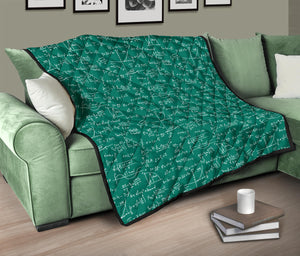 Math Pattern Print Design 01 Premium Quilt