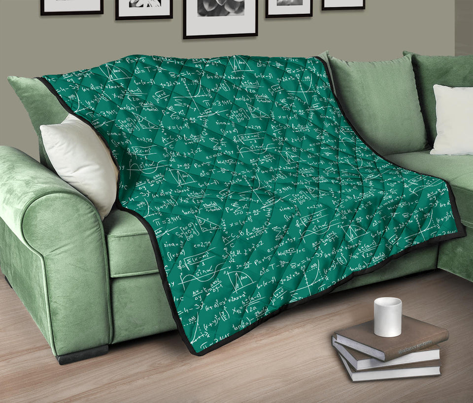 Math Pattern Print Design 01 Premium Quilt