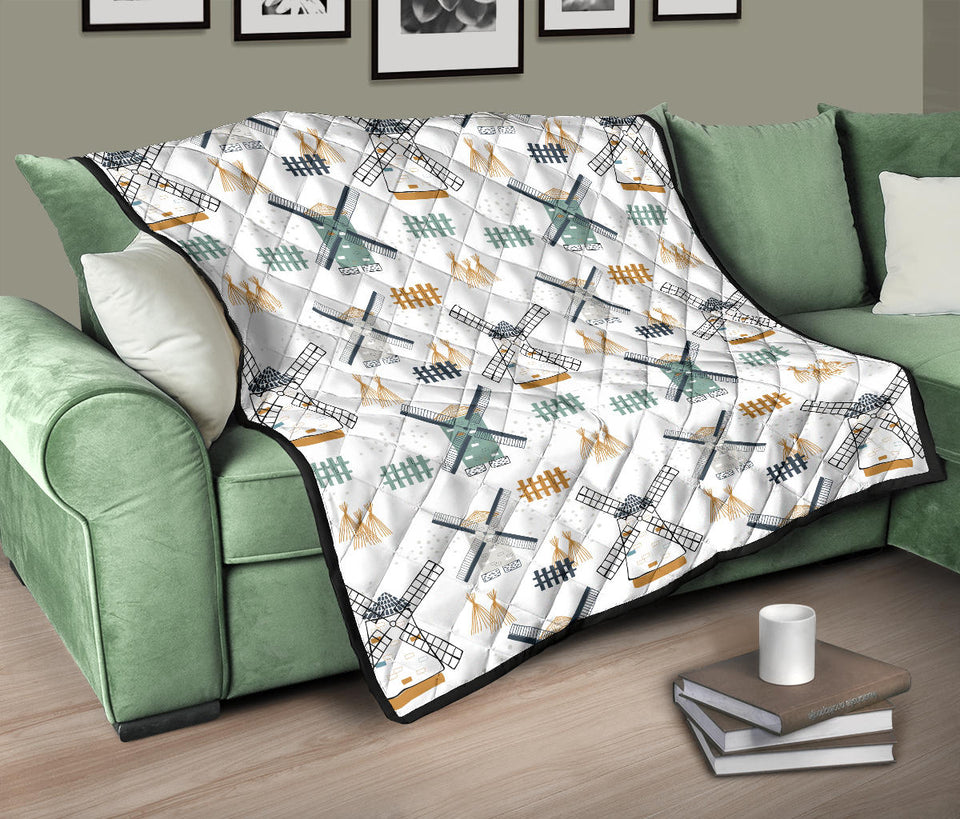Windmill Pattern Premium Quilt