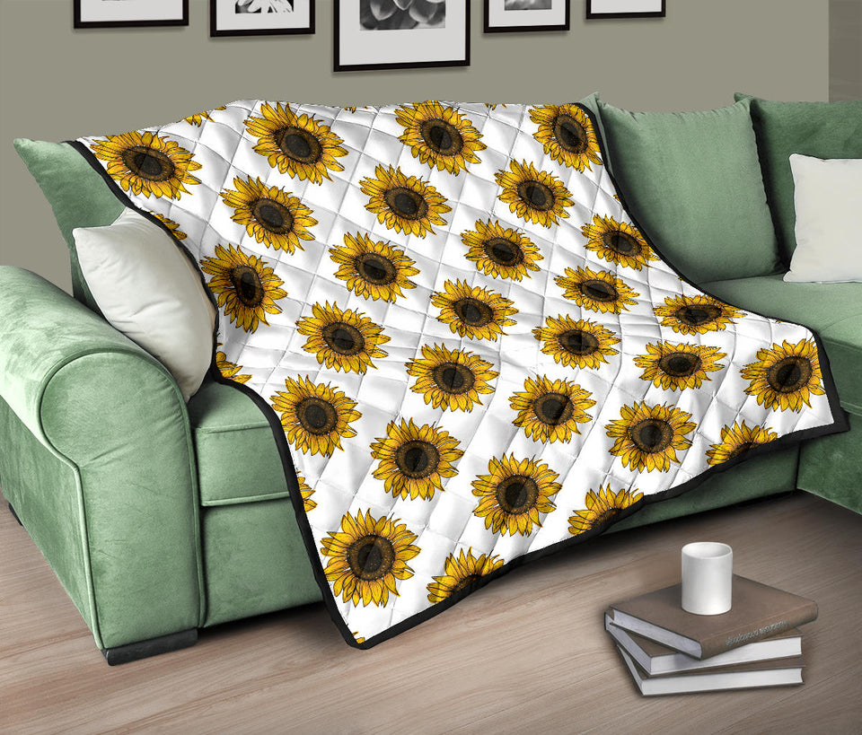 Sunflowers Design Pattern Premium Quilt