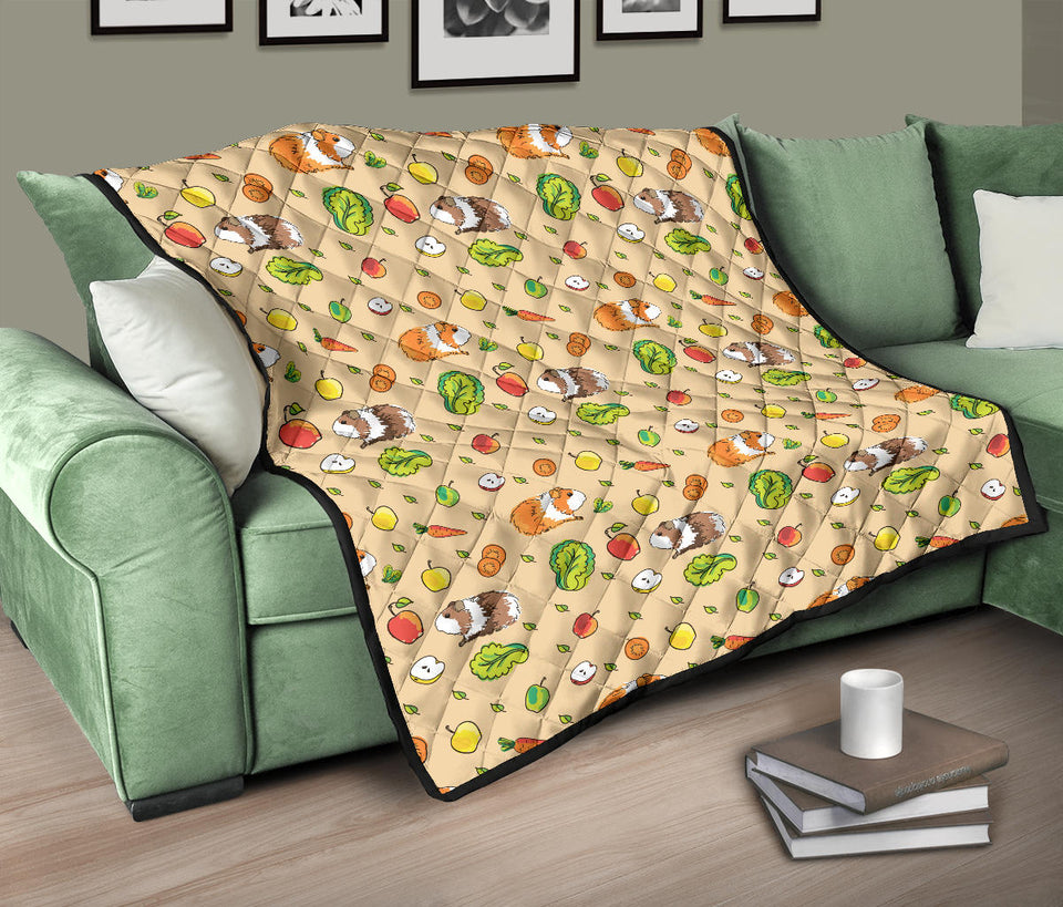 Guinea Pig Pattern Print Design 05 Premium Quilt