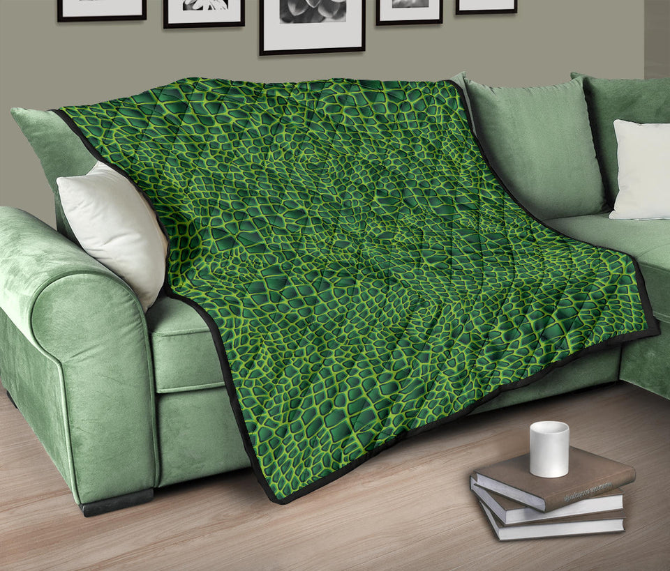 Crocodile Skin Printed Premium Quilt