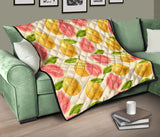 Beautiful Guava Pattern Premium Quilt