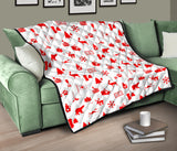 Canada Pattern Print Design 04 Premium Quilt