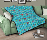 Math Pattern Print Design 02 Premium Quilt