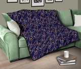Eggplant Pattern Print Design 04 Premium Quilt
