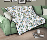 Peacock Feather Pattern Premium Quilt